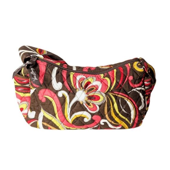 VERA BRADLEY Shoulder Bag Wristlet Sunglass Case Set In Puccini Pattern - Picture 3 of 14